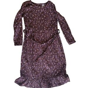 *NEW* Carter's Brown and Purple Casual Dress with Ruffled Hem - NEW NO TAGS